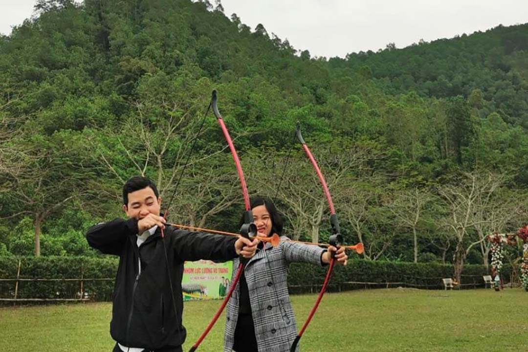 Archery at camping area