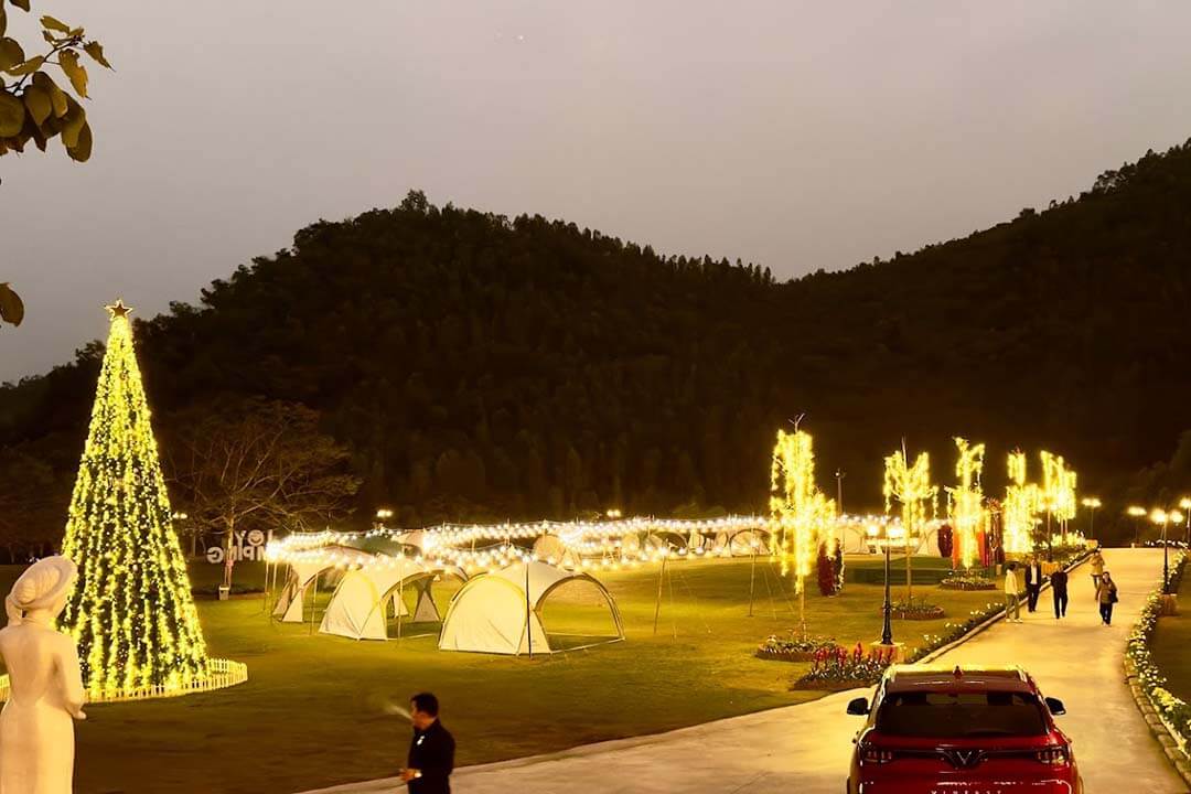 Sunset at JOY Camping Hoa Binh